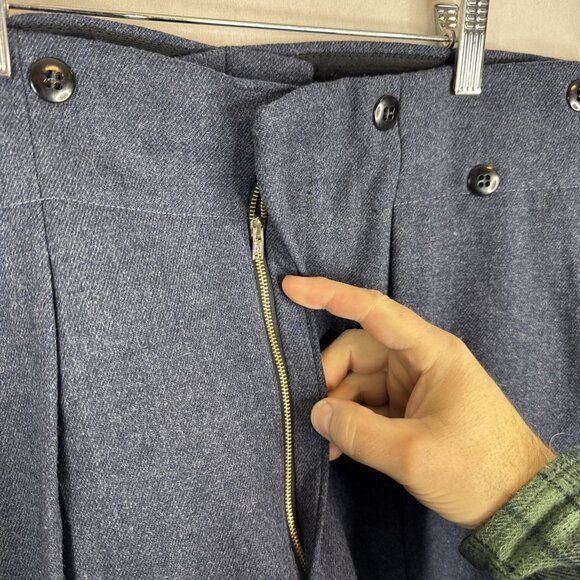 Vintage 1965 Bond Clothes Military Wool Trousers Men’s 36x34 - Picture 4 of 8